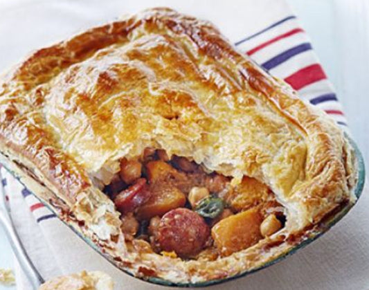 Chicken Ham & Chorizo Pie