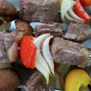 Beef Kebabs with Italian Marinade