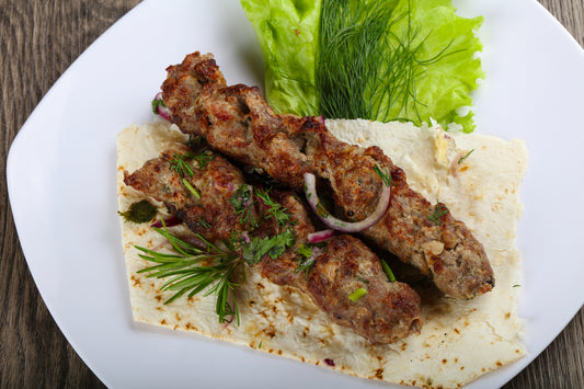 Lamb Kebabs with a Herby Dip